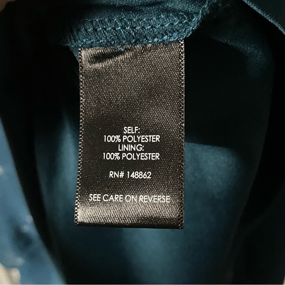 Torrid Midi Chiffon Pleated Dress Pockets Teal Starburst Flowy Elegant 4 4X 26 - Picture 16 of 16
